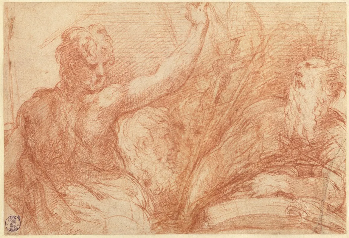 Studies Of Saints John The Baptist And Jerome A Crucifix And Various Heads
