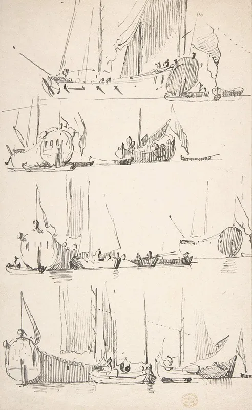 Studies Of Ships And Boats