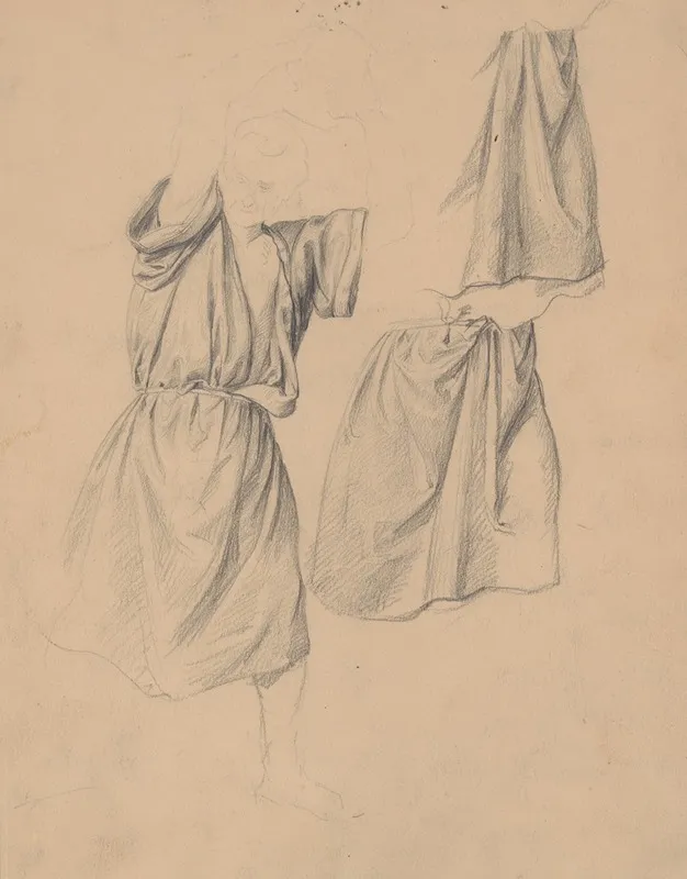 Studies Of The Robes Of The Executioner With An Axe