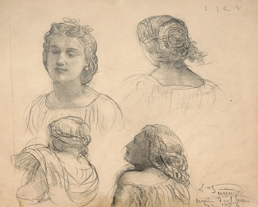 Studies Of Women For Le Poeme De Lame 2