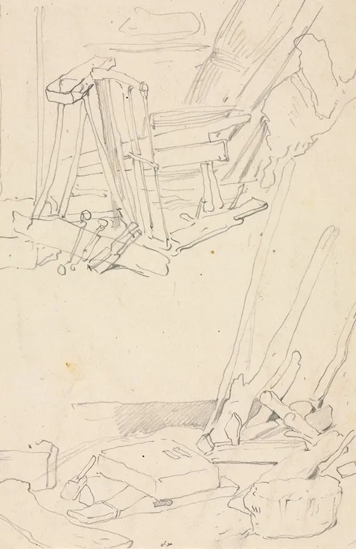 Studies Of Wood And Farm Implements