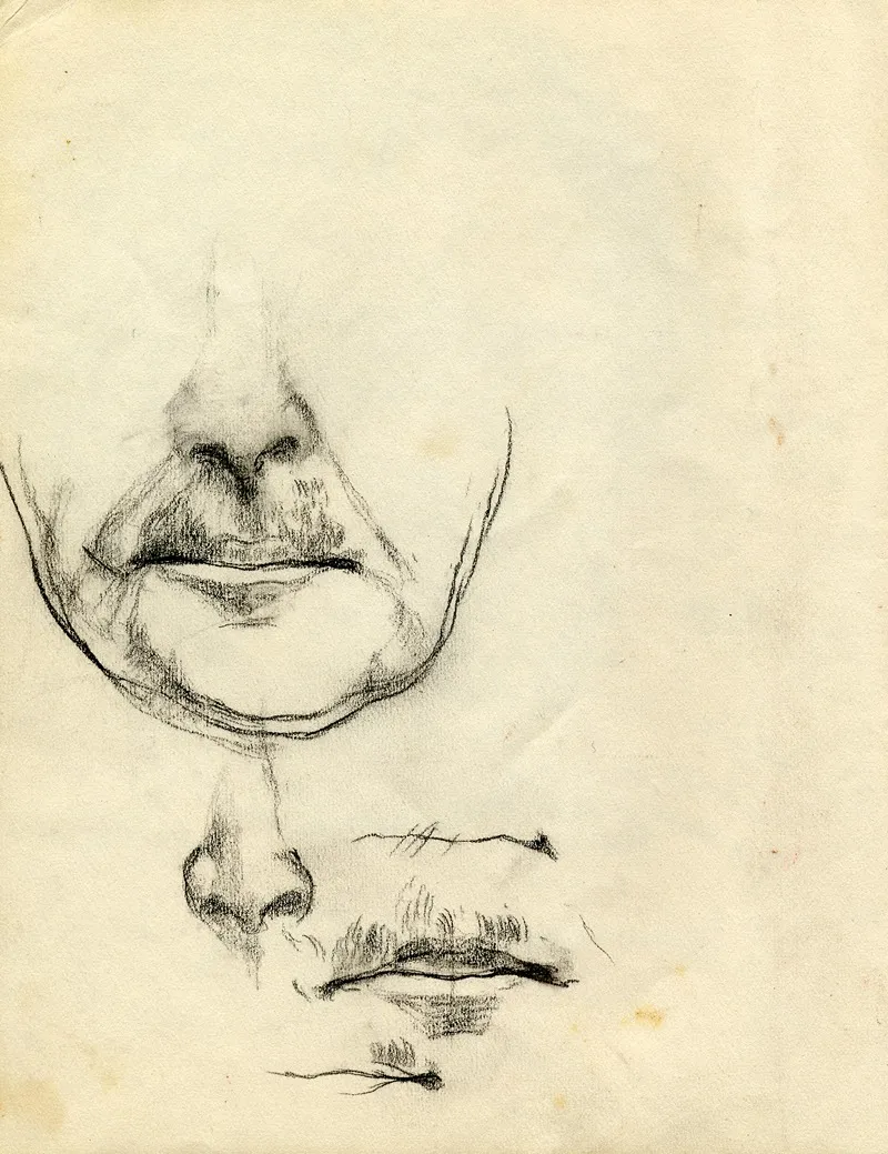Studies Van De Mond En De Neus Voor Het Portret Van Willem Elsschot Uit 1942 Wall Art by Franz Melchers - High-Resolution Digital Print