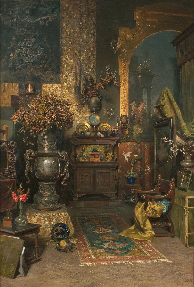 Studio Interior Wall Art by Julius Victor Berger - High-Resolution Digital Print