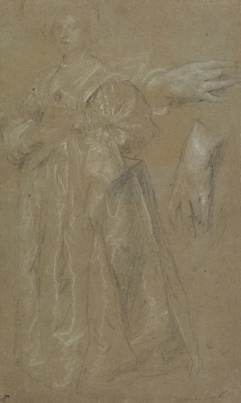 Study For A Portrait Of A Lady Wall Art by Anthony van Dyck - Canvas Print