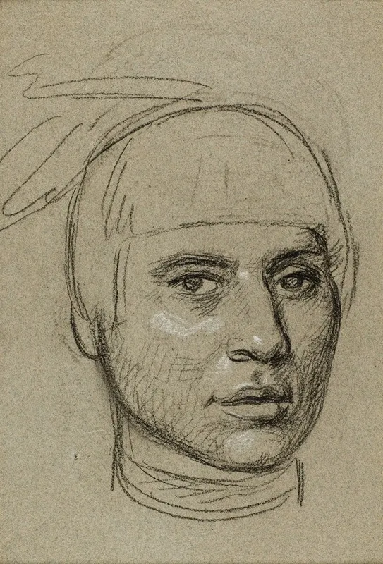 Study For A Portrait Of Chippewa Chief No Tin