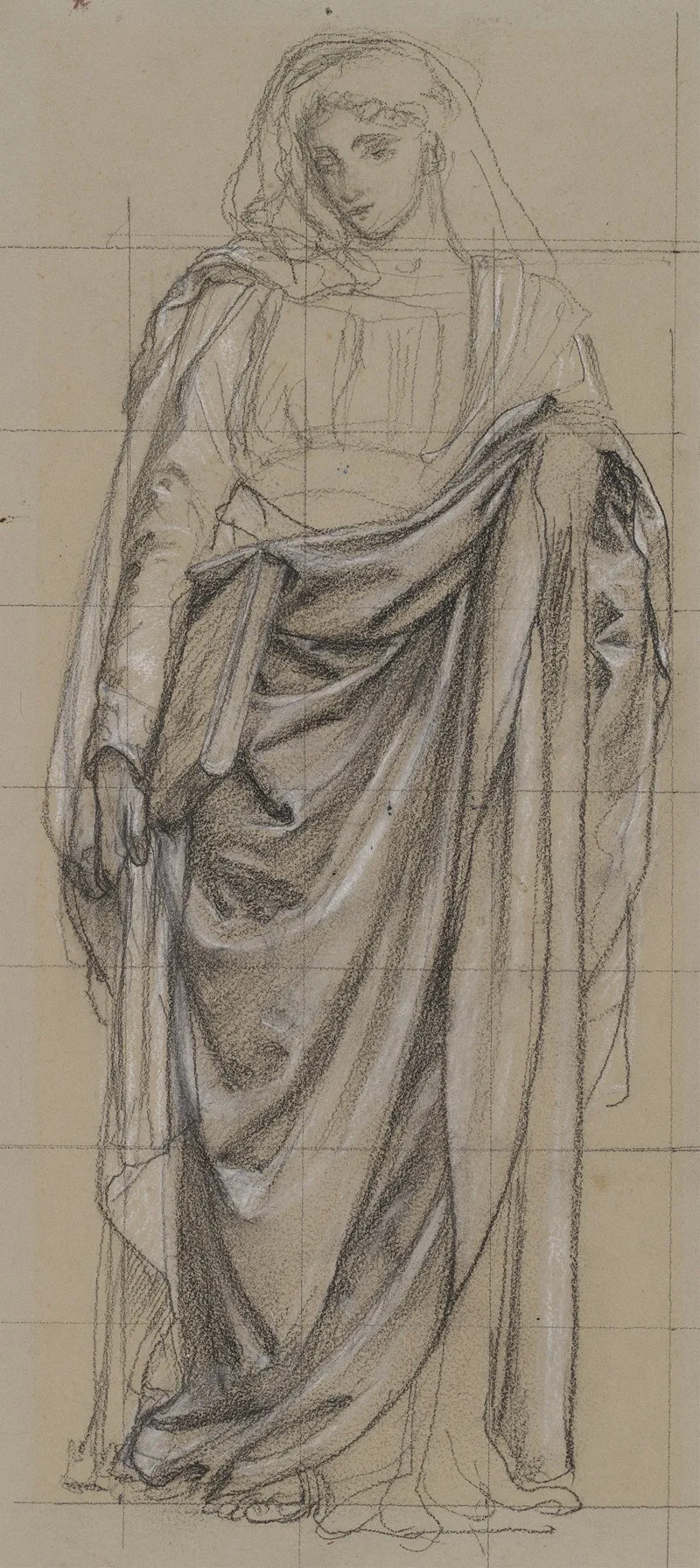 Study For An Allegorical Figure Of Religion 2 Wall Art by Edward John Poynter - High-Resolution Digital Print