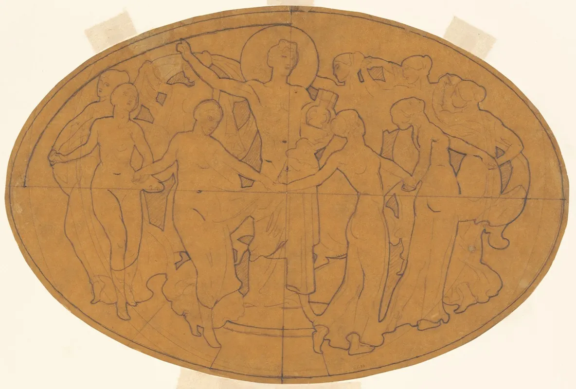 Study For Apollo And The Muses Wall Art by John Singer Sargent - High-Resolution Digital Print