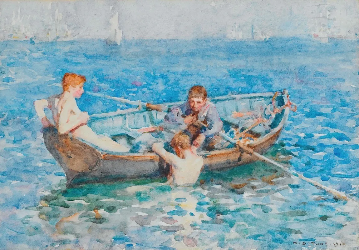 Study For August Blue
