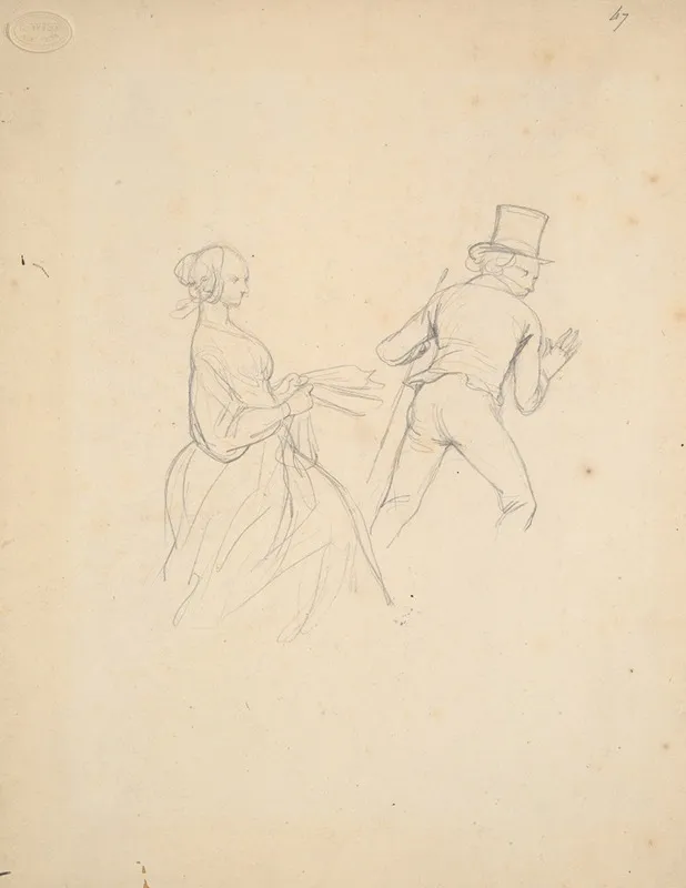 Study For Book Illustration Physiologie Du Tailleur 2