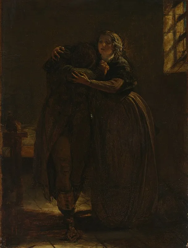 Study For Come Rest In This Bosom My Own Stricken Dear Wall Art by Augustus Leopold Egg - High-Resolution Digital Print