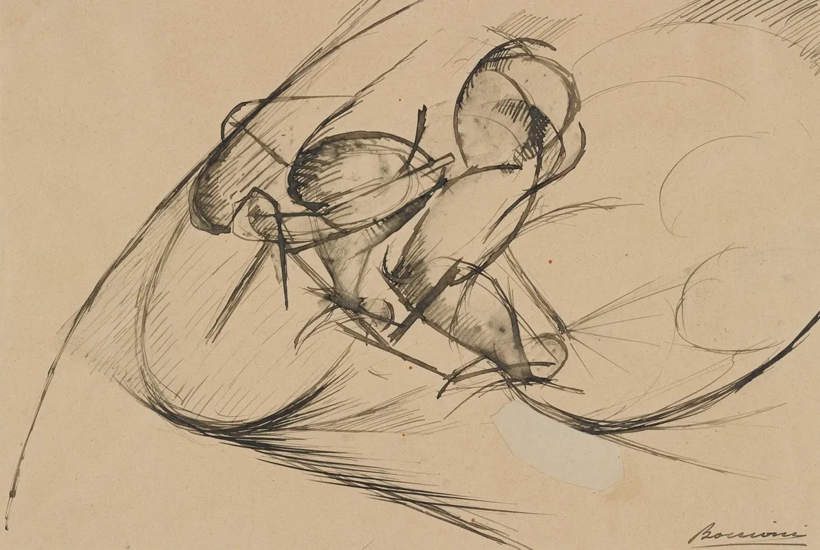 Study For Dynamic Force Of A Cyclist Ii