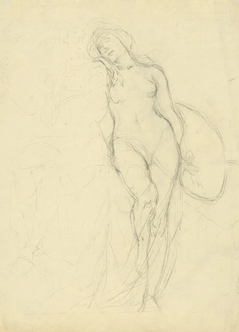 Study For Figures Of Sculpture And Painting