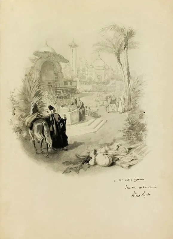 Study For Illustration For Aline Queen Of Golconda