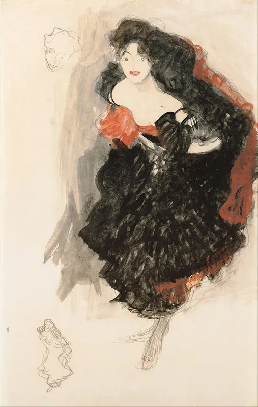 Study For Judith Ii Wall Art by Gustav Klimt - High-Resolution Digital Print