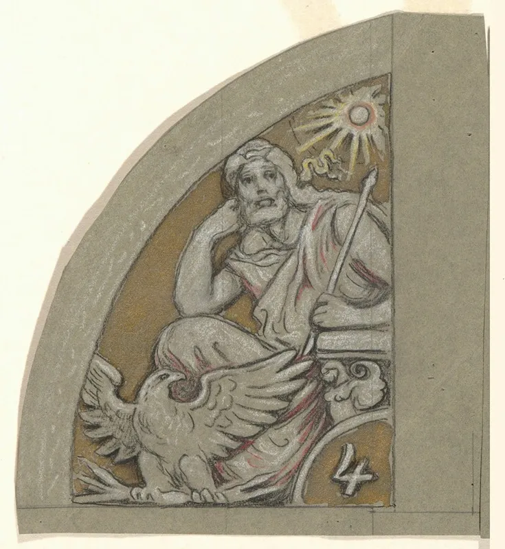 Study For Jupiter Wall Art by Elihu Vedder - High-Resolution Digital Print