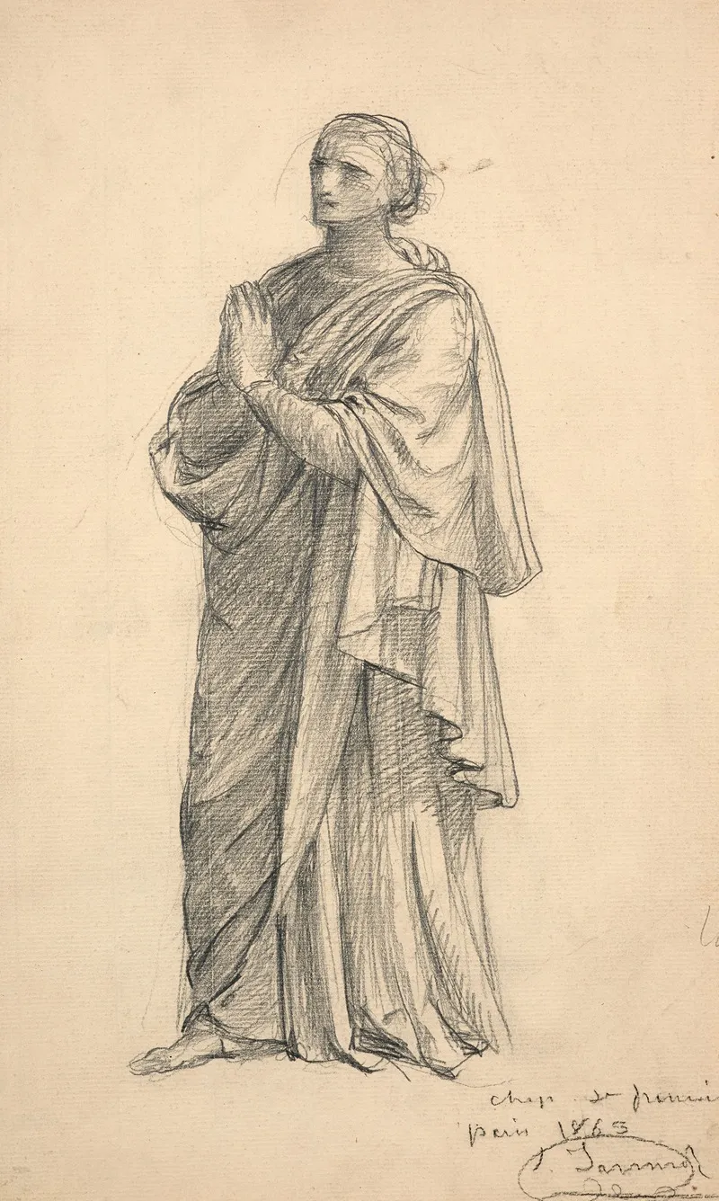 Study For Le Christ Presentant Lhostie Et Le Calice 3