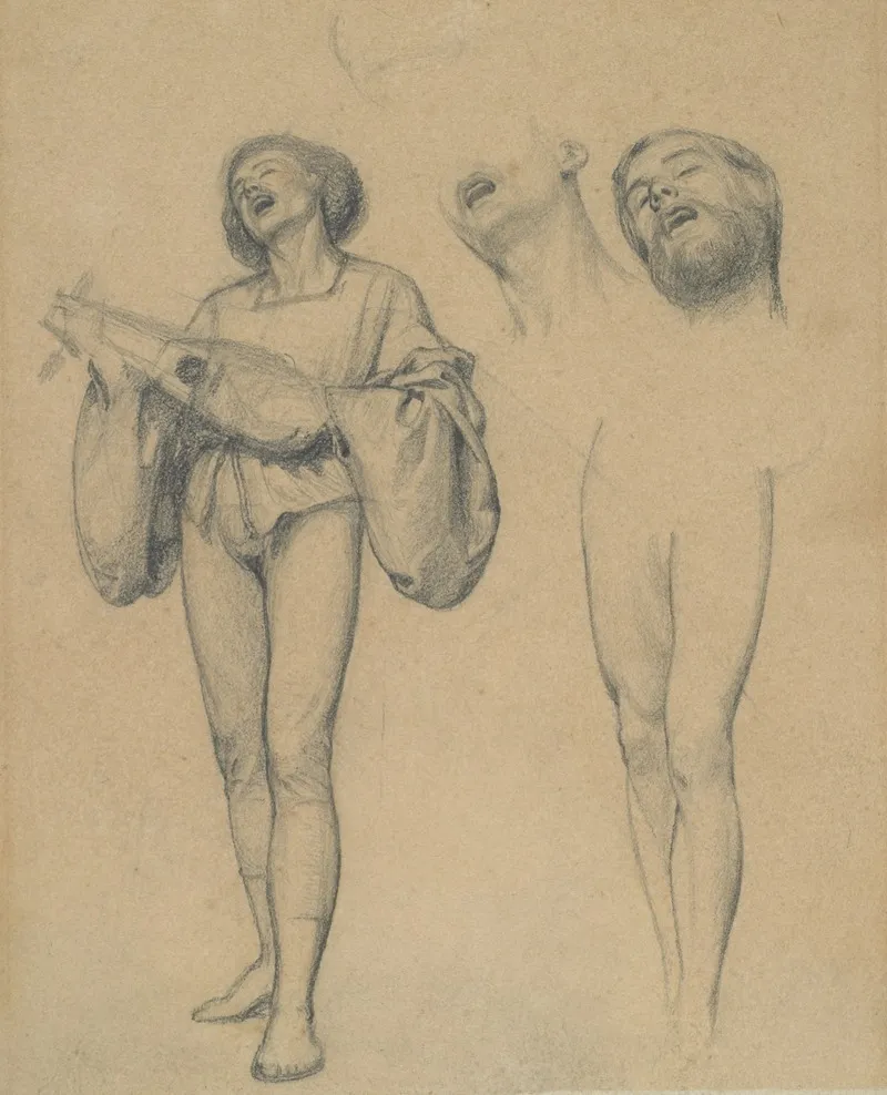 Study For Male Figure In Engraved Illustration To Amor Mundi