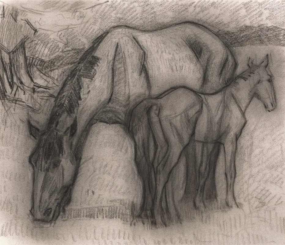 Study For Mare And Foal Lytchetts Clayhidon