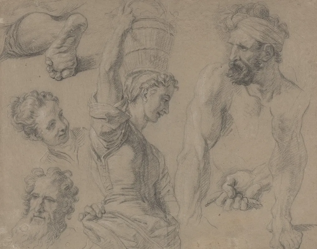 Study For Miraculous Draught Of Fishes