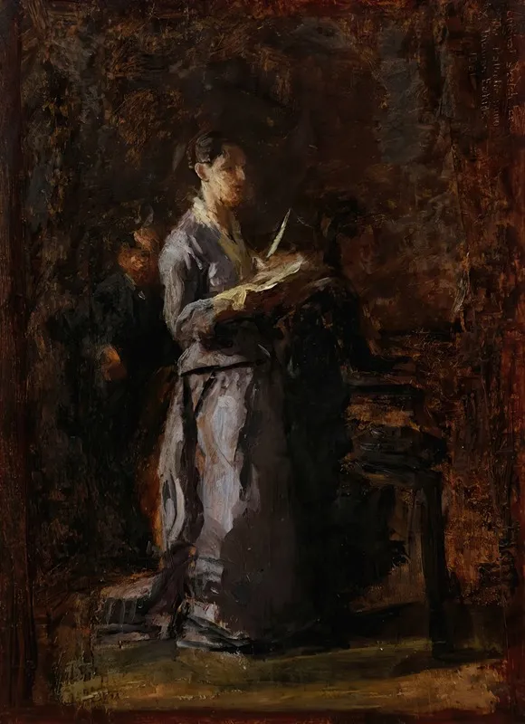 Study For Pathetic Song Wall Art by Thomas Eakins - High-Resolution Digital Print