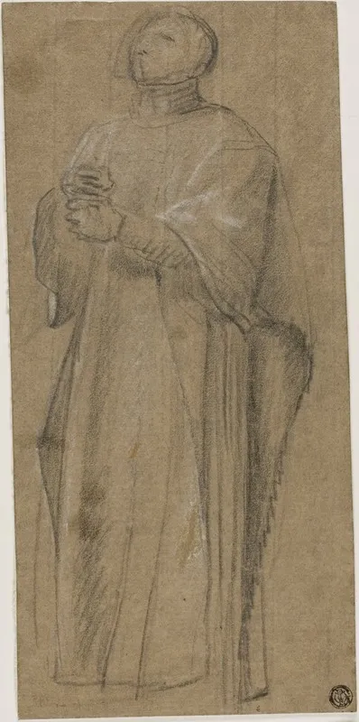 Study For Priest Bearing Crozier