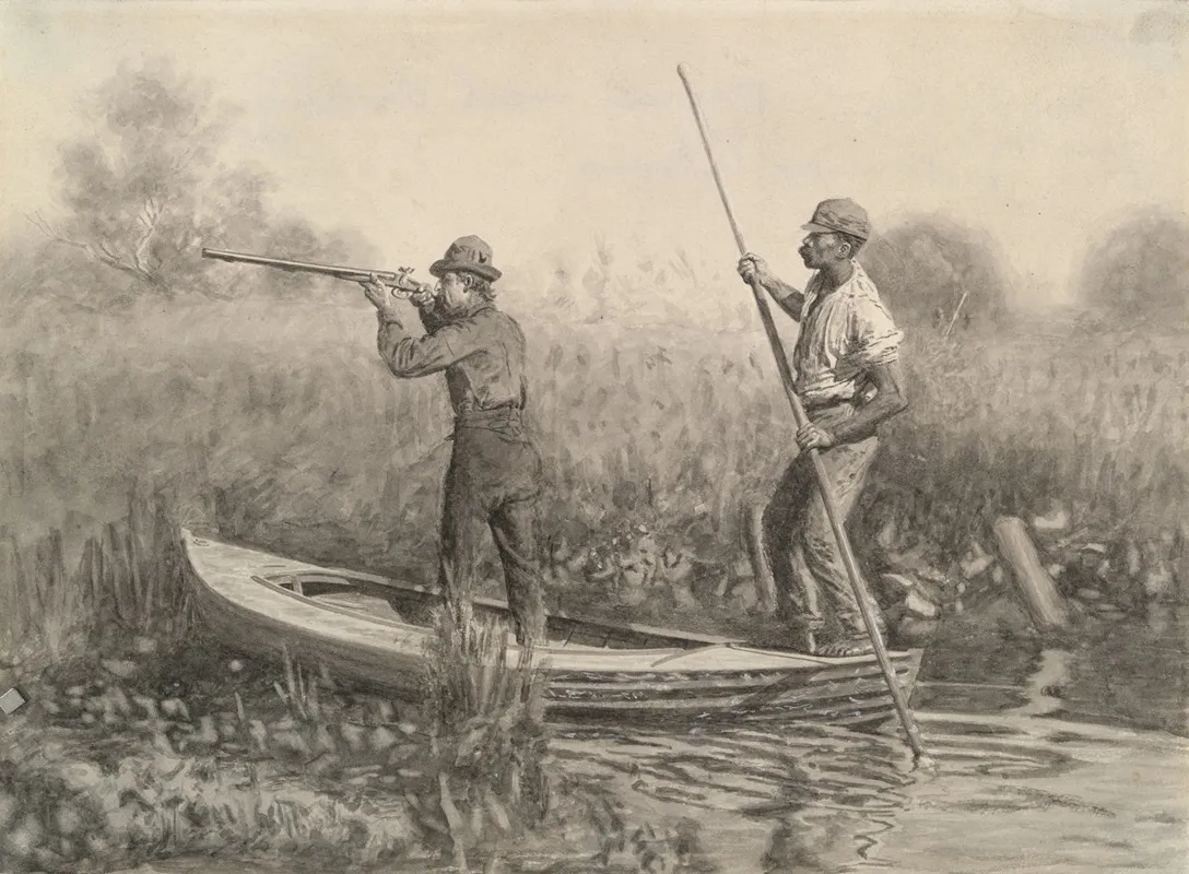 Study For Rail Shooting From A Punt