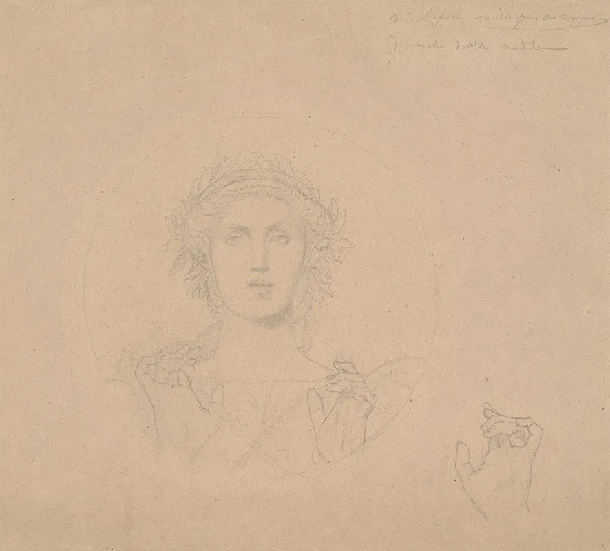 Study For The Allegorical Figure Of Art