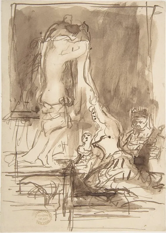 Study For The Bride At Her Toilet On The Day Of Her Wedding