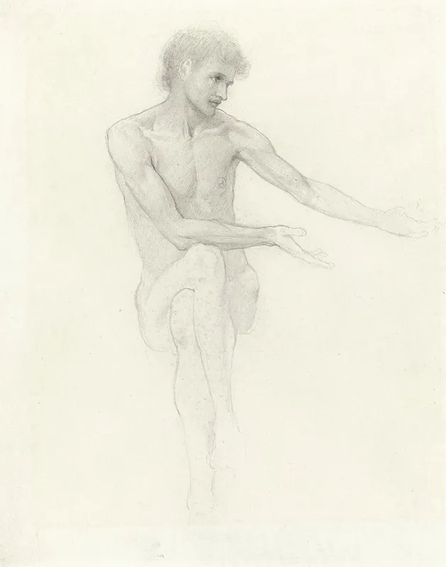 Study For The Central Figure Of Passing Days