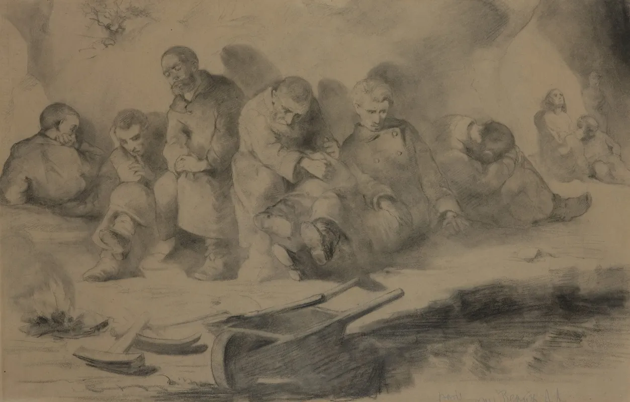 Study For The Painting Sunday In The Mine