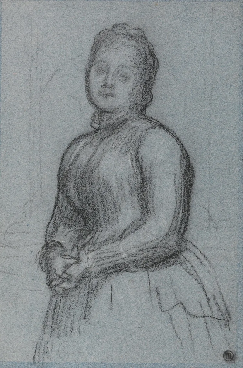 Study For The Portrait Of Hannah Countess Of Roseberry Wall Art by Frederic Leighton - High-Resolution Digital Print