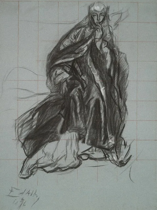 Study For The Queen From The Play Scene Hamlet Act 3 Scene 2