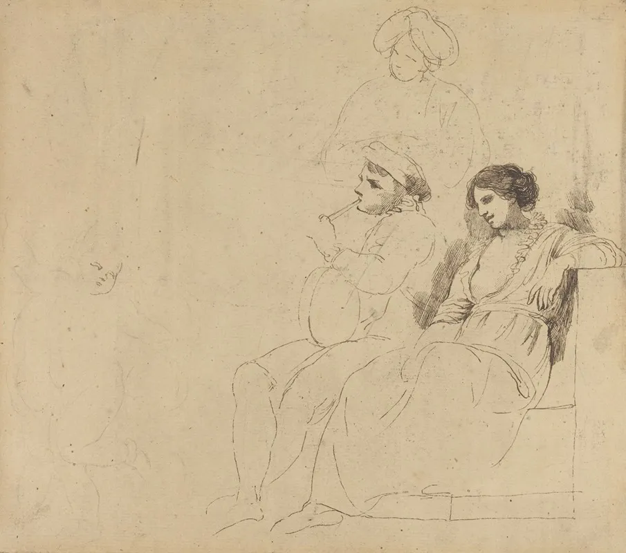 Study For The Rustic Dancers
