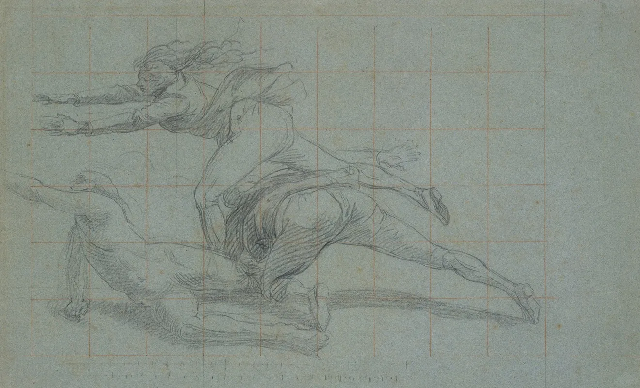 Study For The Siege Of Gibraltar Three Figures