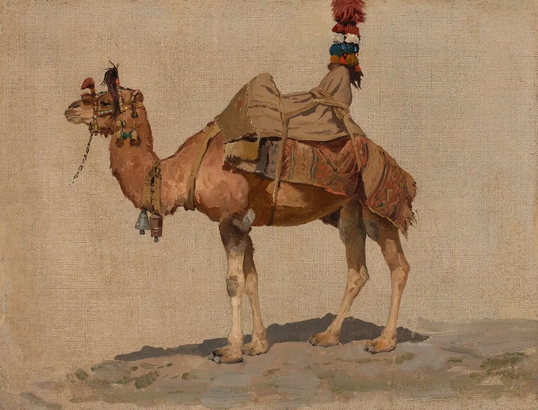 Study Of A Camel Wall Art by Aleksei Kivshenko - High-Resolution Digital Print