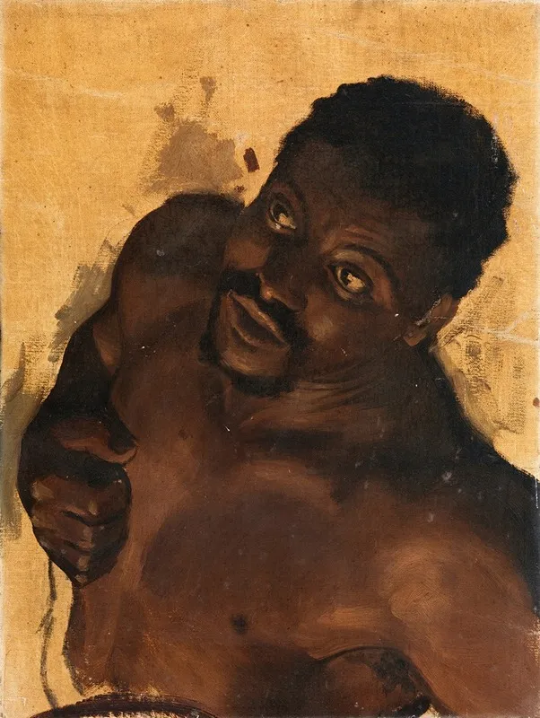 Study Of A Dead Zulu Wall Art by Richard Thomas Moynan - High-Resolution Digital Print
