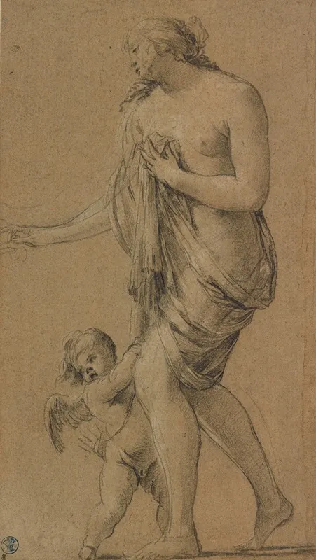 Study Of A Female Figure With A Putto