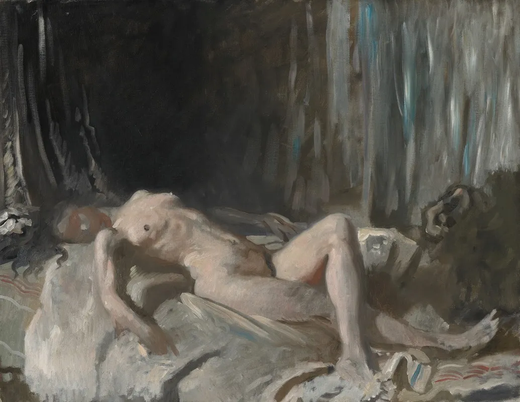 Study Of A Female Nude Wall Art by William Orpen - High-Resolution Digital Print