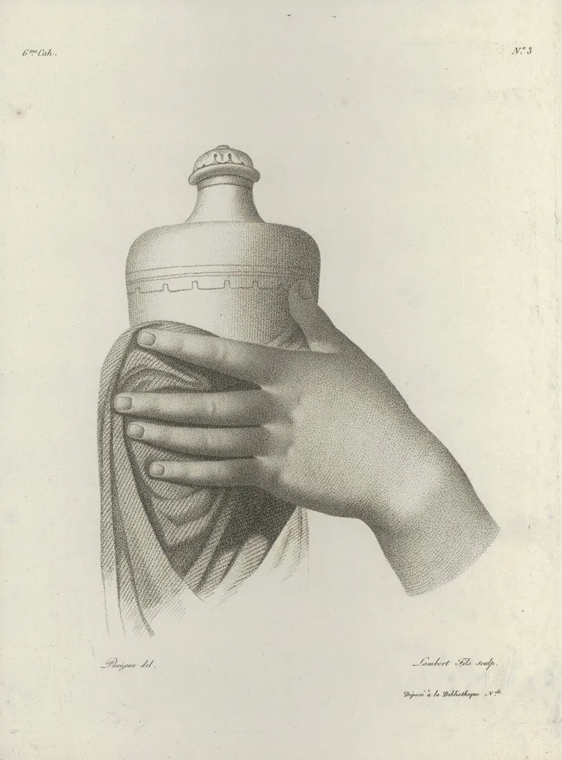 Study Of A Hand 21 Wall Art by Philippe Louis Parizeau - High-Resolution Digital Print