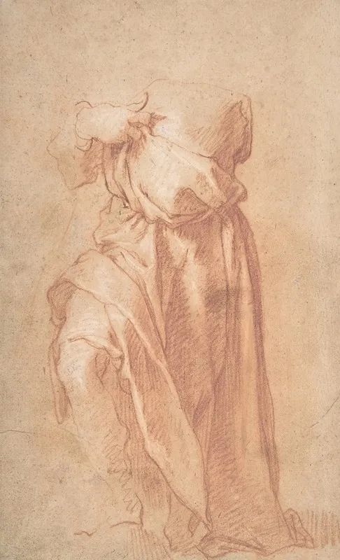 Study Of A Headless Draped Figure With Arms Crossed Wall Art by Abraham Bloemaert - High-Resolution Digital Print