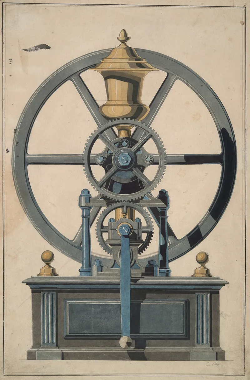Study Of A Machine Wall Art by Giro - High-Resolution Digital Print