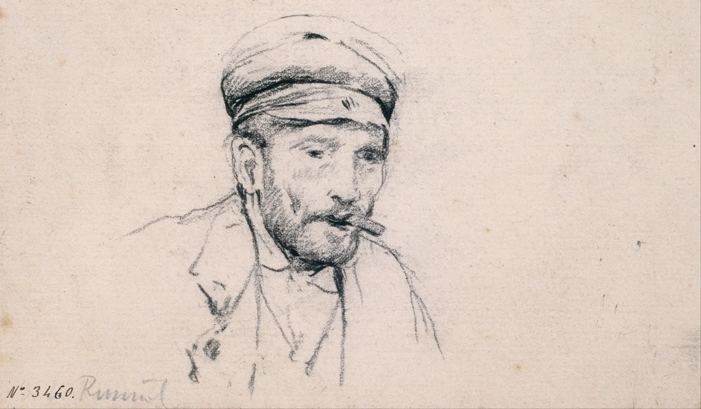 Study Of A Male Head 3
