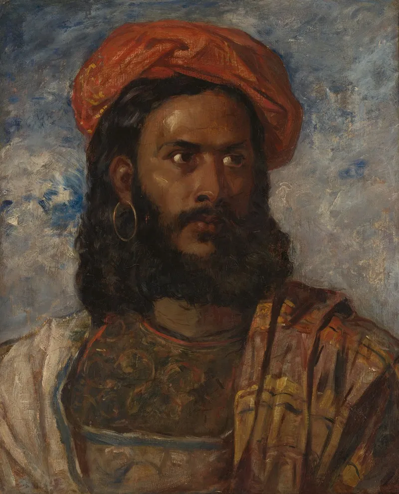 Study Of A Man Bust Length In Moorish Costume
