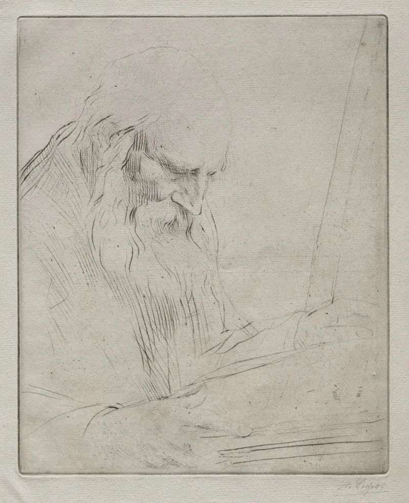 Study Of A Man Reading 2