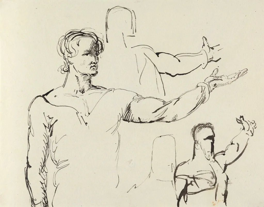 Study Of A Man With Outstretched Arm