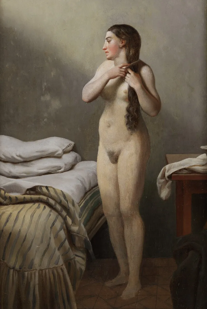 Study Of A Model 2 Wall Art by Christoffer Wilhelm Eckersberg - High-Resolution Digital Print