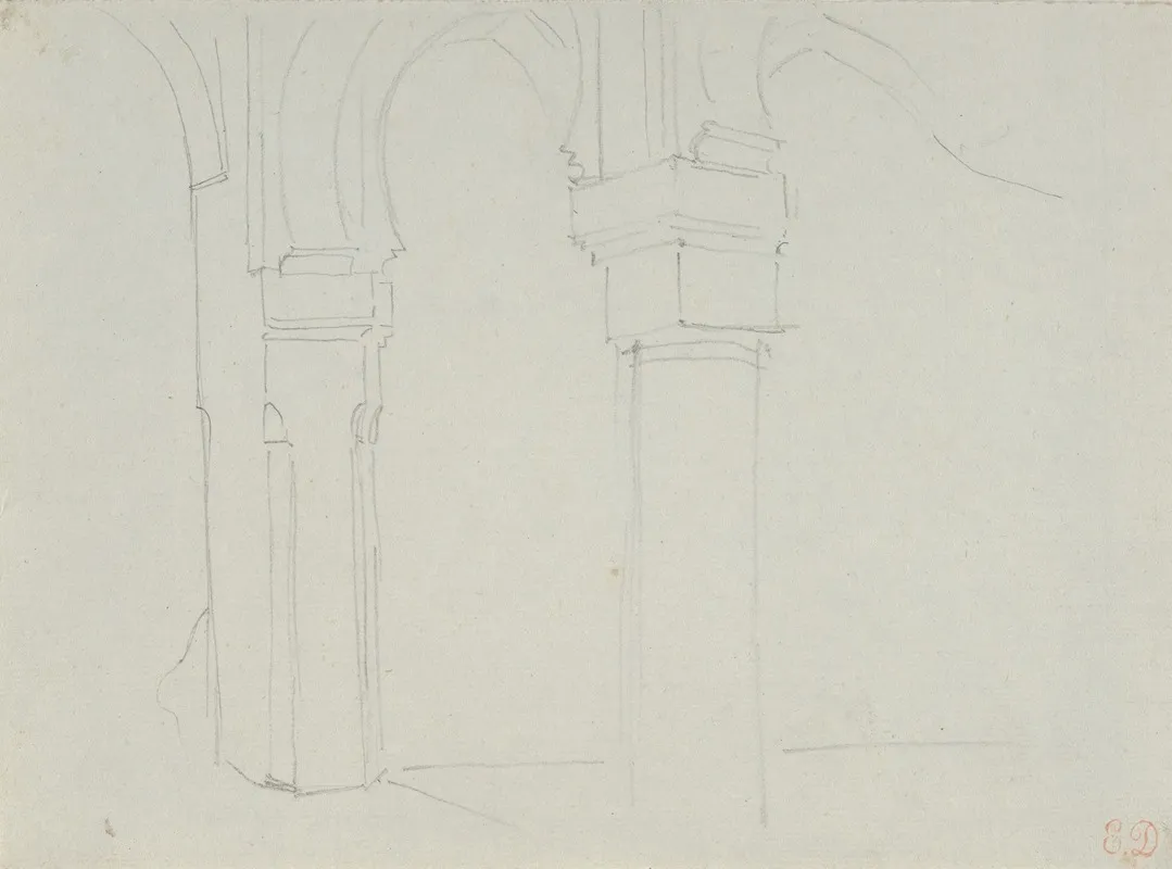 Study Of A Moorish Arcade Spain