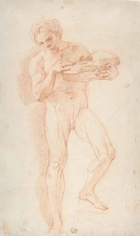 Study Of A Nude Man 2 Wall Art by Corrado Giaquinto - High-Resolution Digital Print