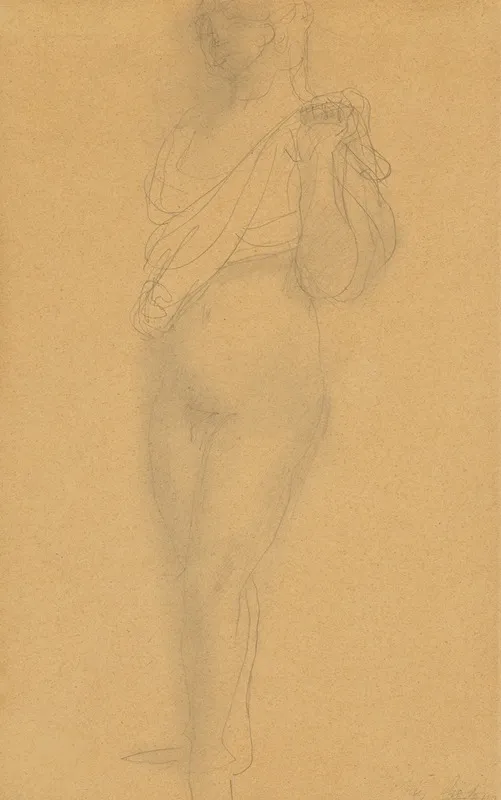 Study Of A Nude With Drapery