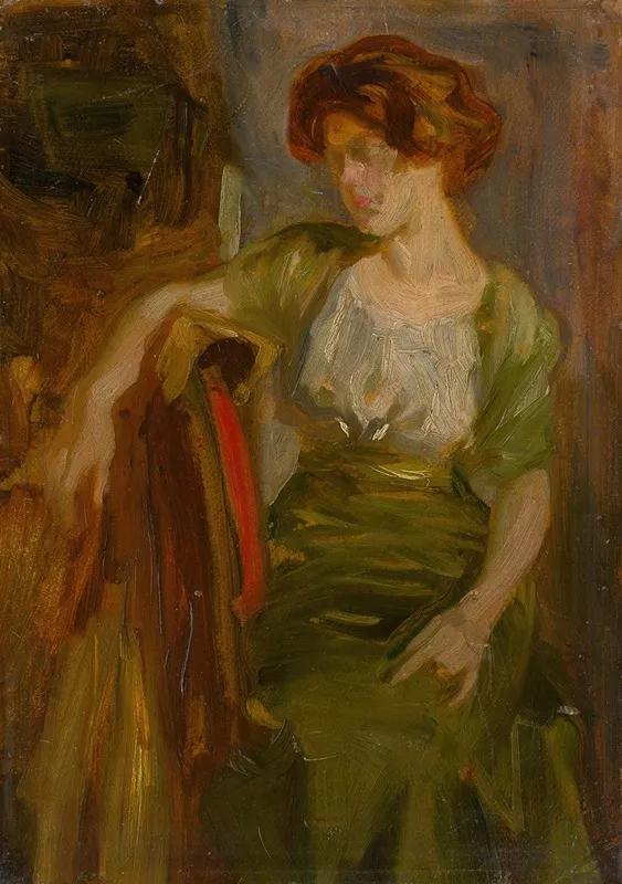 Study Of A Seated Woman 4
